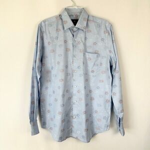 RR Special Edition Egyptian Giza Cotton Dress Shirt‎ European 40 cm Mens M Blue